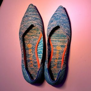 Rothy’s blue and pink points